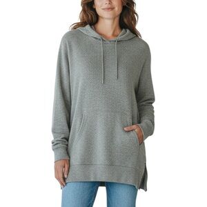 Pacsun Cotton Blend Lounge Comfy Side Zipper Long Sleeve Hoodie Large Grey